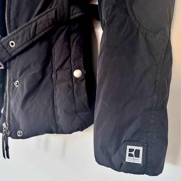 Hugo Boss Orange Belted Puffer Coat with real fur hood - Picture 7 of 16